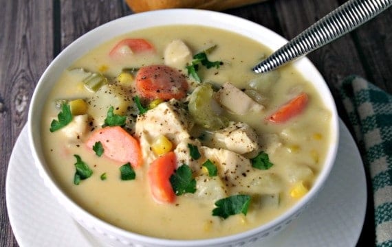 Cheesy Chicken Vegetable Chowder | Life, Love, and Good Food