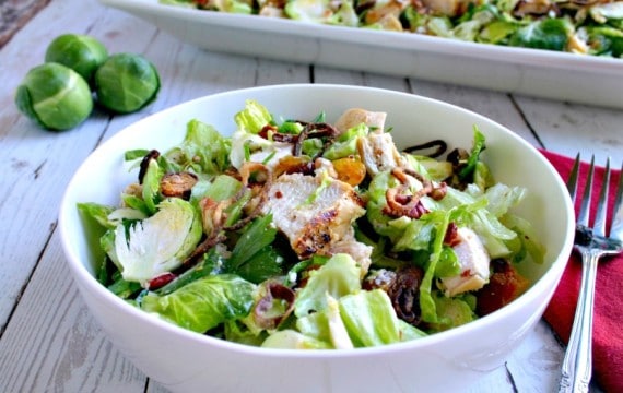 Chopped Chicken and Brussels Sprouts Salad | Life, Love, and Good Food