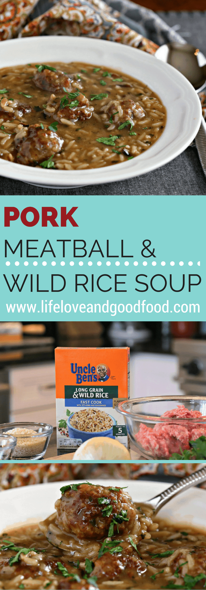PORK MEATBALL & WILD RICE SOUP | Life, Love, and good food