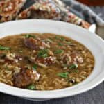 PORK MEATBALL & WILD RICE SOUP | Life, Love, and good food