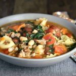 Rustic Sausage Tortellini Soup | Life, Love, and Good Food