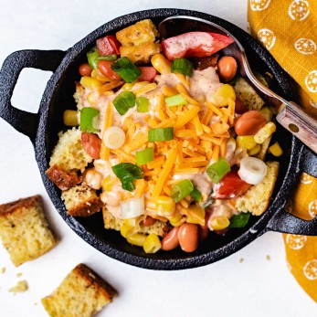 Seven Layer Cornbread Salad Life Love And Good Food