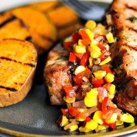 Country-Style Pork Ribs with Grilled Sweet Potatoes and Chow Chow | Life, Love, and Good Food