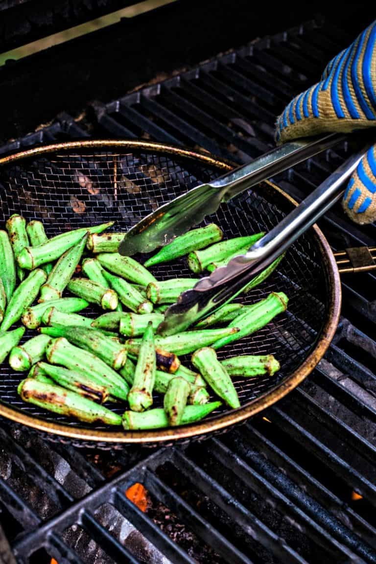 Peppery Grilled Okra Life, Love, and Good Food