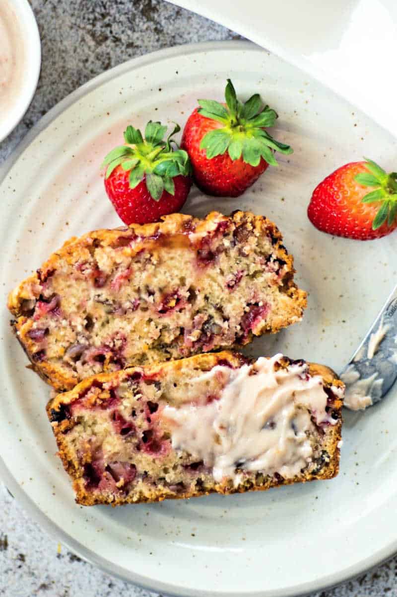 Strawberry Bread Served With Strawberry Butter | Life, Love, And Good Food