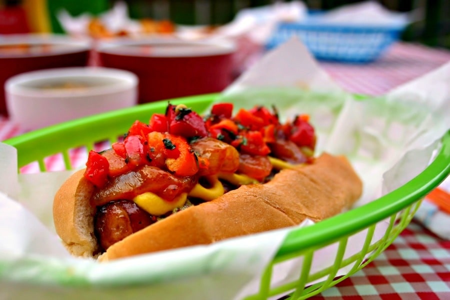 NY Street Dogs + Onion Sauce and Red Pepper Relish Life, Love, and
