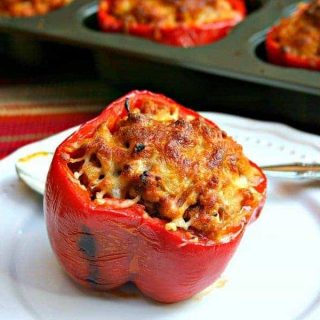 Stuffed Red Peppers - Life, Love, and Good Food