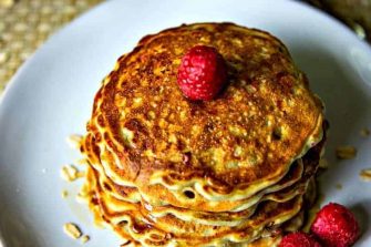 Raspberry Oatmeal Pancakes - Life, Love, and Good Food