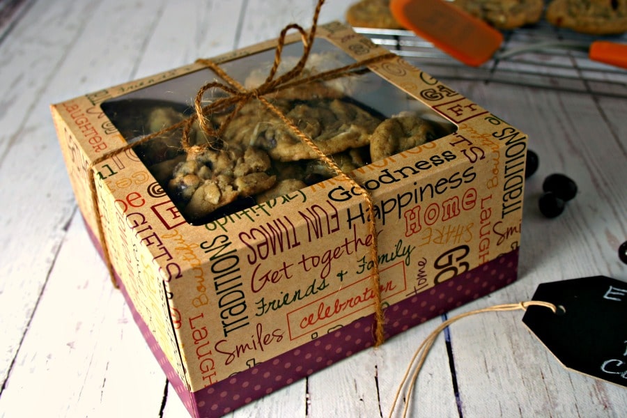 a box of Espresso Coffee Bean Cookies