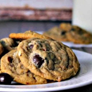 A plate of Espresso Coffee Bean Cookies