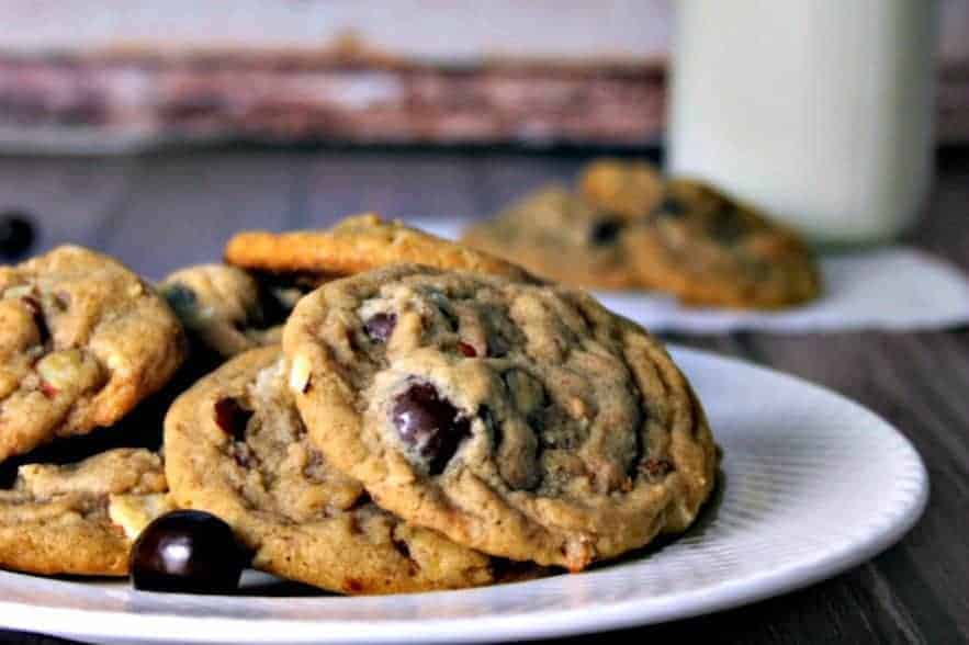 A plate of Espresso Coffee Bean Cookies