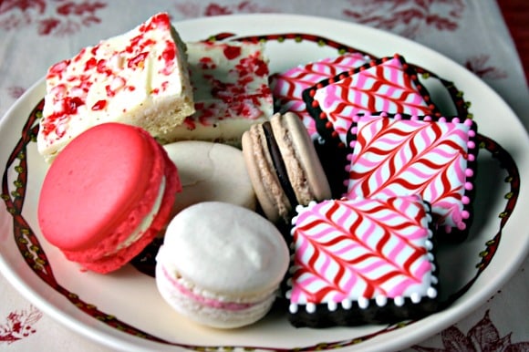 A plate of cookies