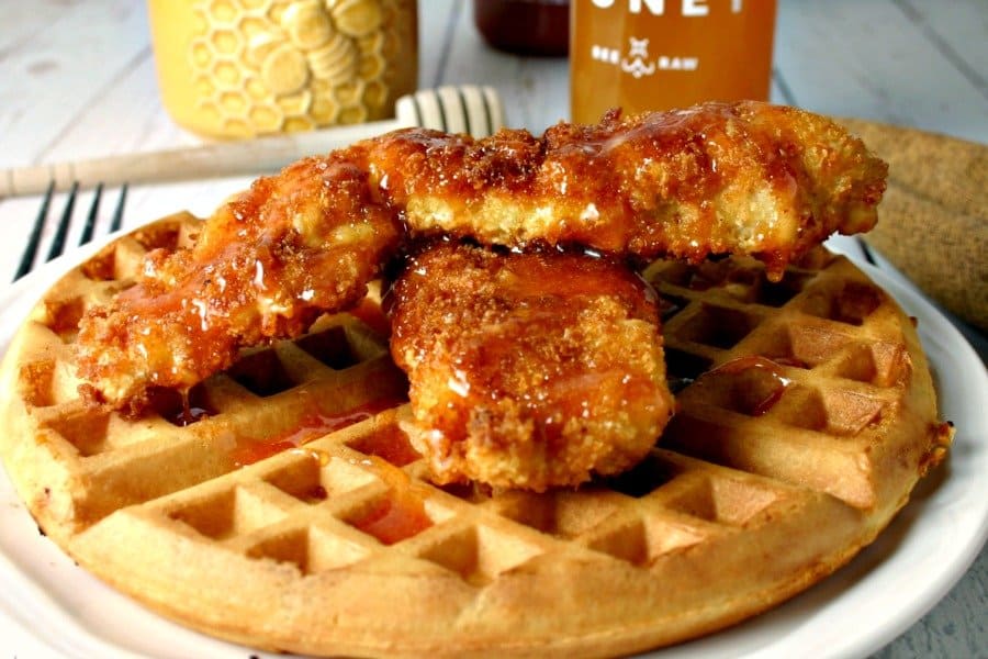 Hot Honey Chicken and Waffles - Life, Love, and Good Food