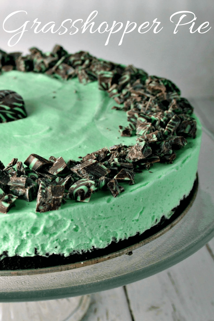 A close up of Grasshopper Pie