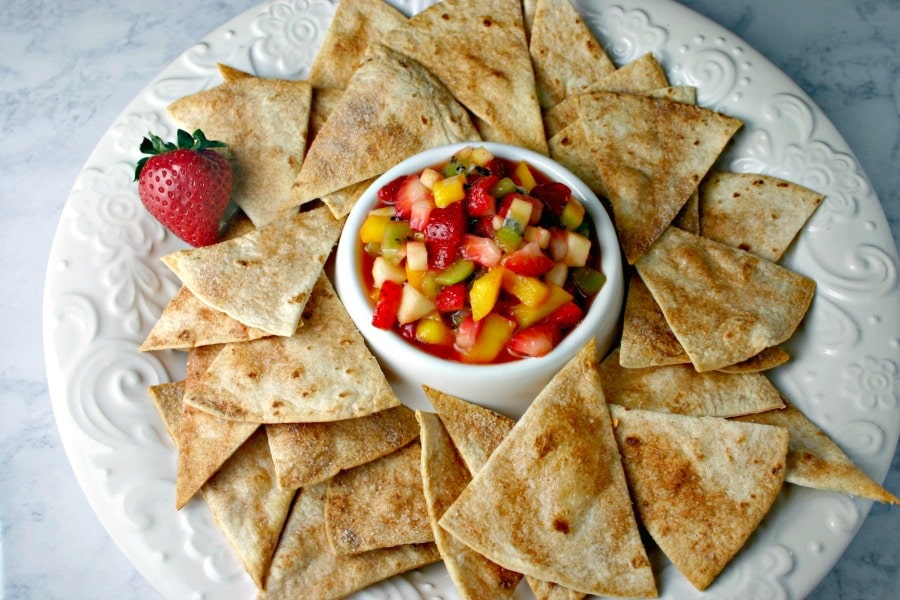 Fruit Salsa with Cinnamon Tortilla Chips | Life, Love, and Good Food