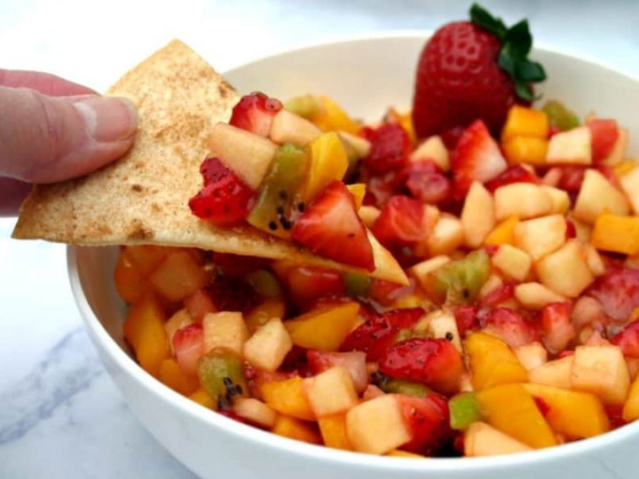 Fruit Salsa with Cinnamon Tortilla Chips | Life, Love, and Good Food
