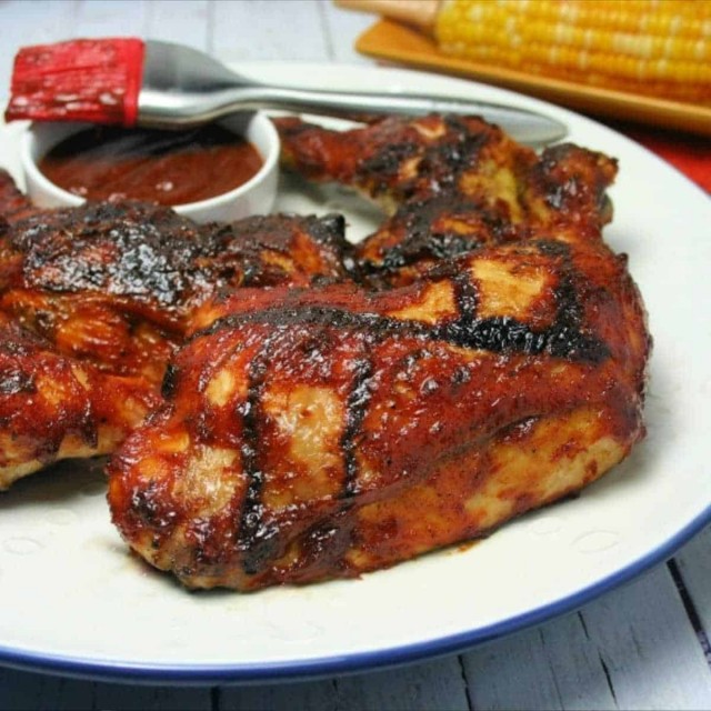 BBQ Chicken with Memphis-Style BBQ Sauce - Life, Love, and Good Food