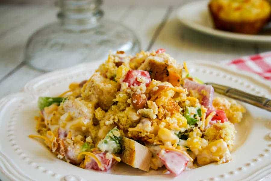 Southwest Chicken Cornbread Salad - Life, Love, and Good Food