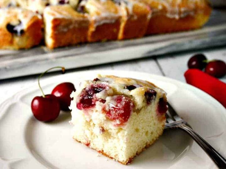 Buttermilk Glazed Cherry Cake | Life, Love, and Good Food