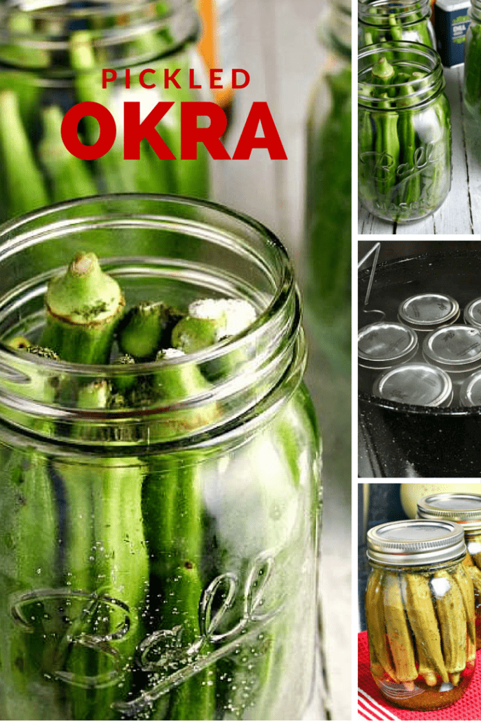 A jar of pickled okra