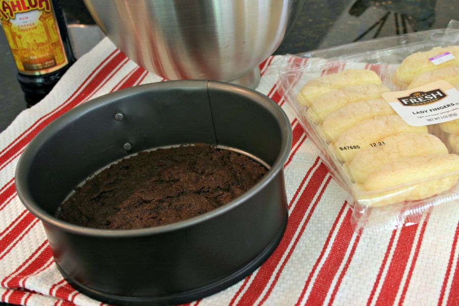 A springform cake pan on a table