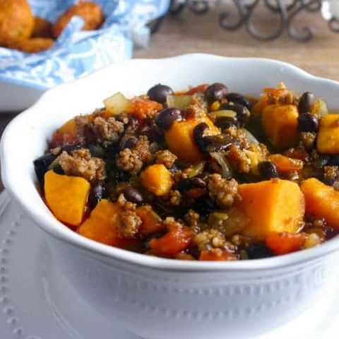 Black Bean-Sweet Potato Italian Chili