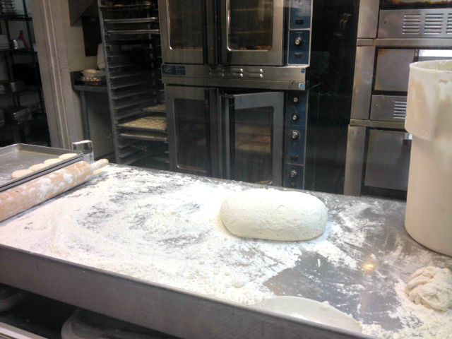 Making biscuit dough at Loveless Cafe