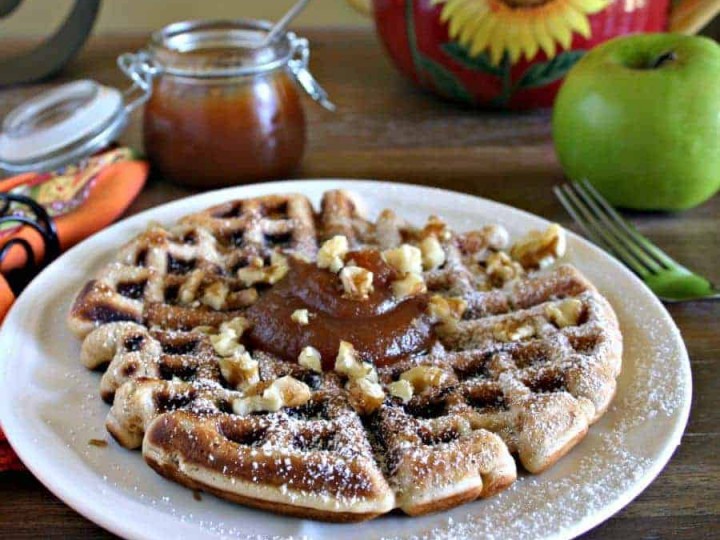 Apple Fritter Waffles