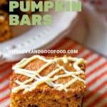 White Chocolate Pumpkin Bars | Life, Love, and Good Food #recipe #pumpkin #dessert