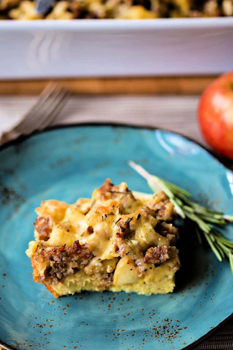 Sausage Apple Breakast Casserole |Life, Love, and Good Food