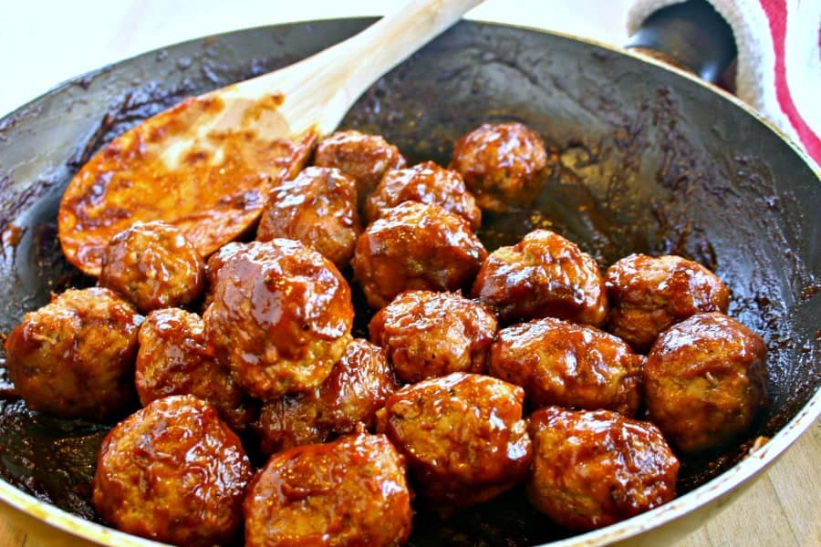 Skinny BBQ Turkey Meatballs and Mashed Potatoes | Life, Love, and Good Food