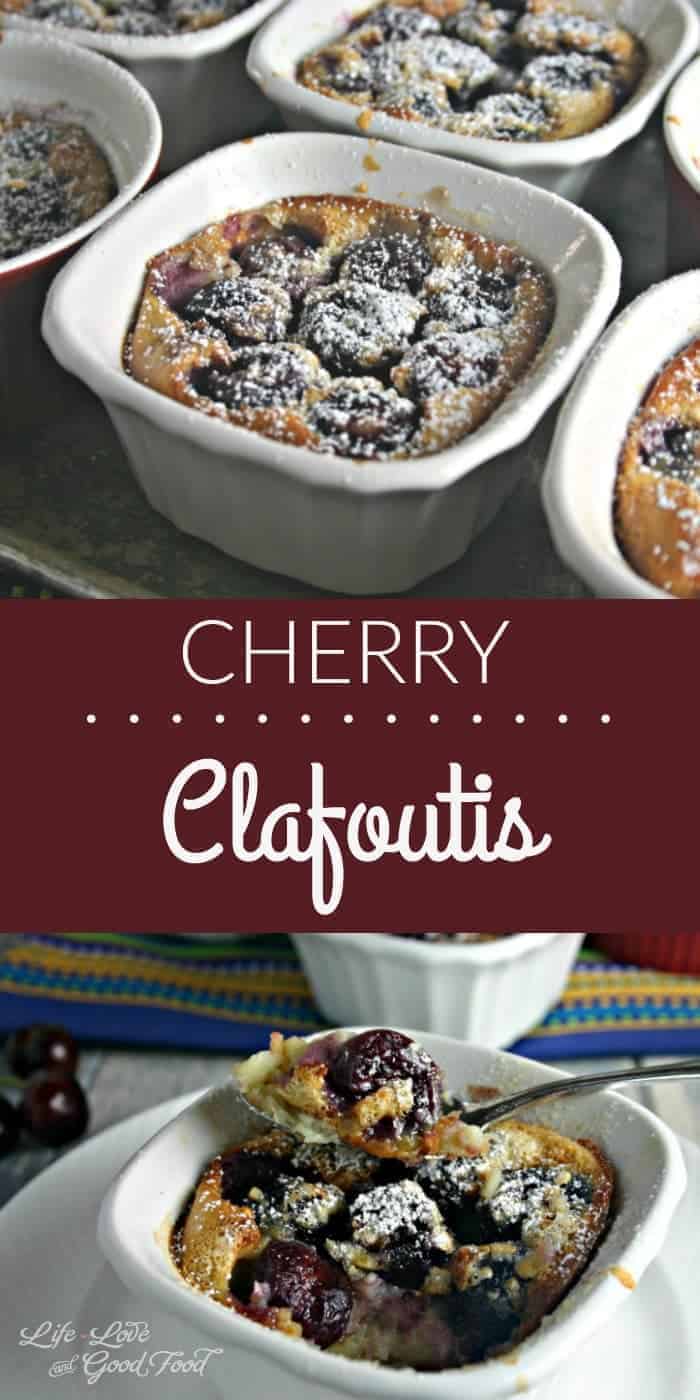 A bowl of Cherry Clafoutis 