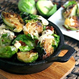 Charred Brussel Sprouts with Garlic Aioli | Life, Love, and Good Food