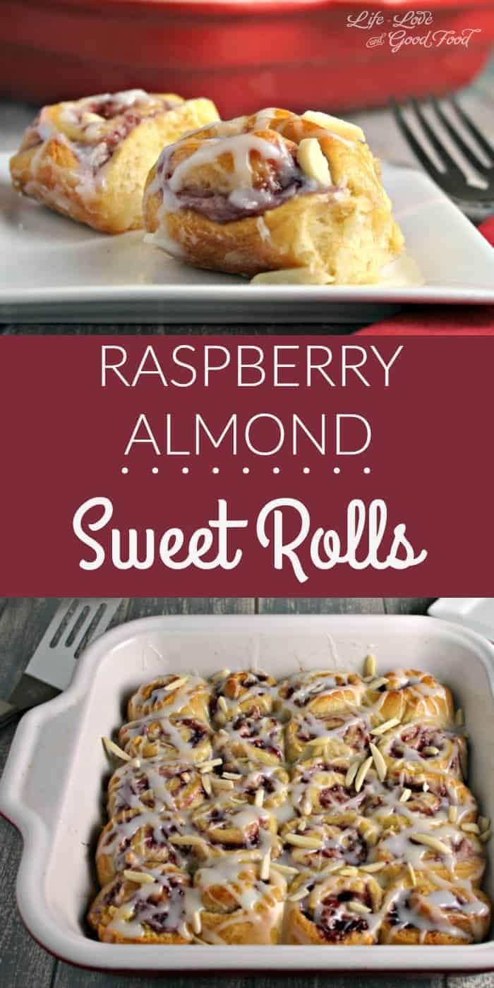 Raspberry Almond Sweet Rolls, with a sweet almond cream cheese and raspberry filling, are sure to become a favorite brunch pastry.