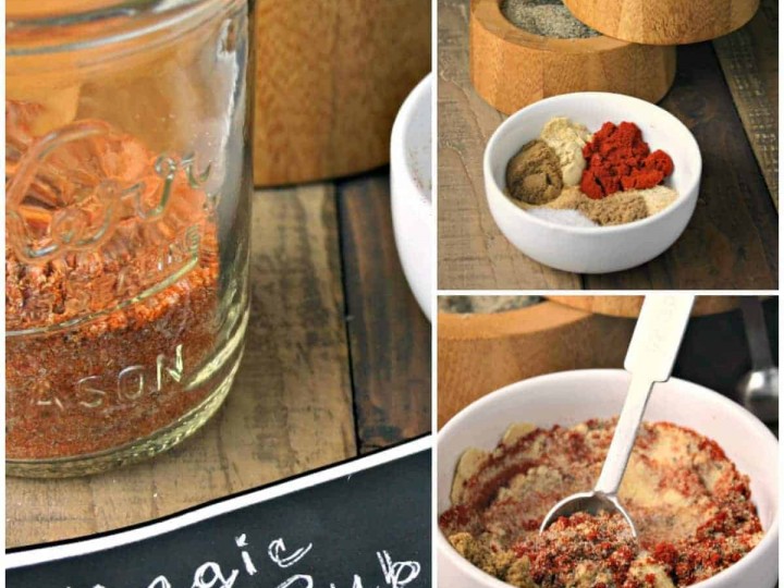 A bowl of spices on a table