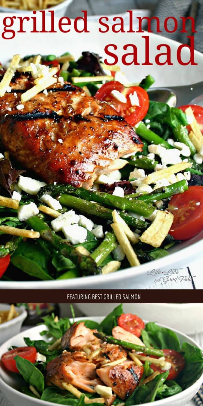 Grilled Salmon Salad - Life, Love, and Good Food