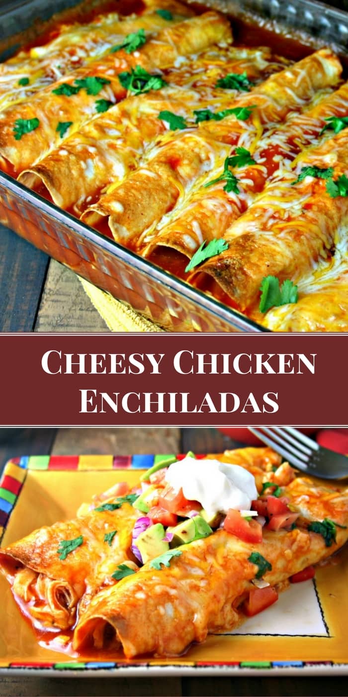 Cheesy Chicken Enchiladas | Life, Love, and Good Food #sponsored