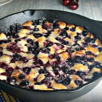 Cast Iron Cherry-Berry Cobbler | Life, Love, and Good Food