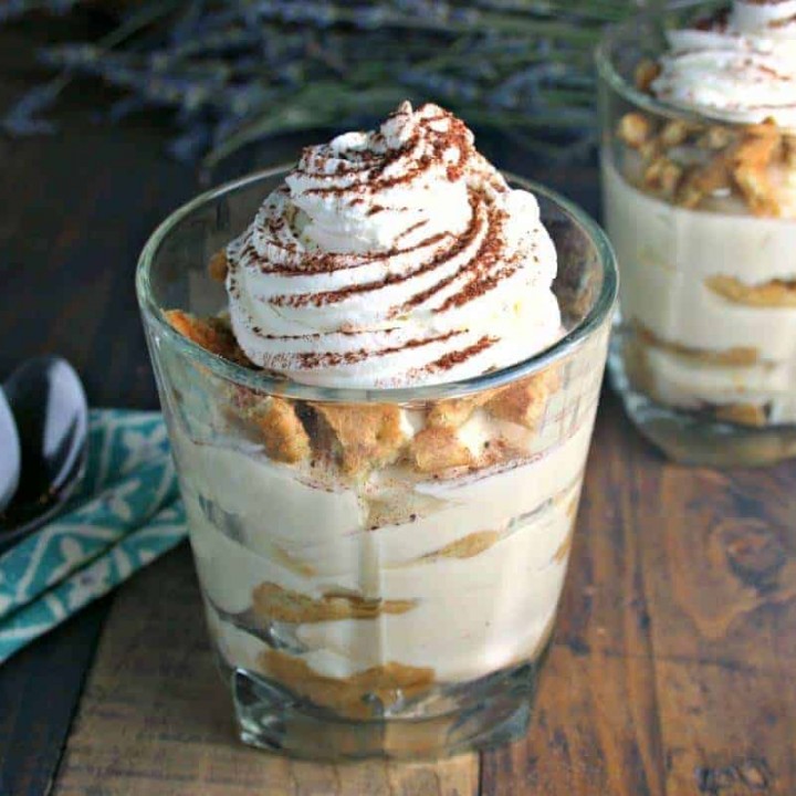 Tiramisu Cheesecake Parfaits {for Two} - Life, Love, and Good Food