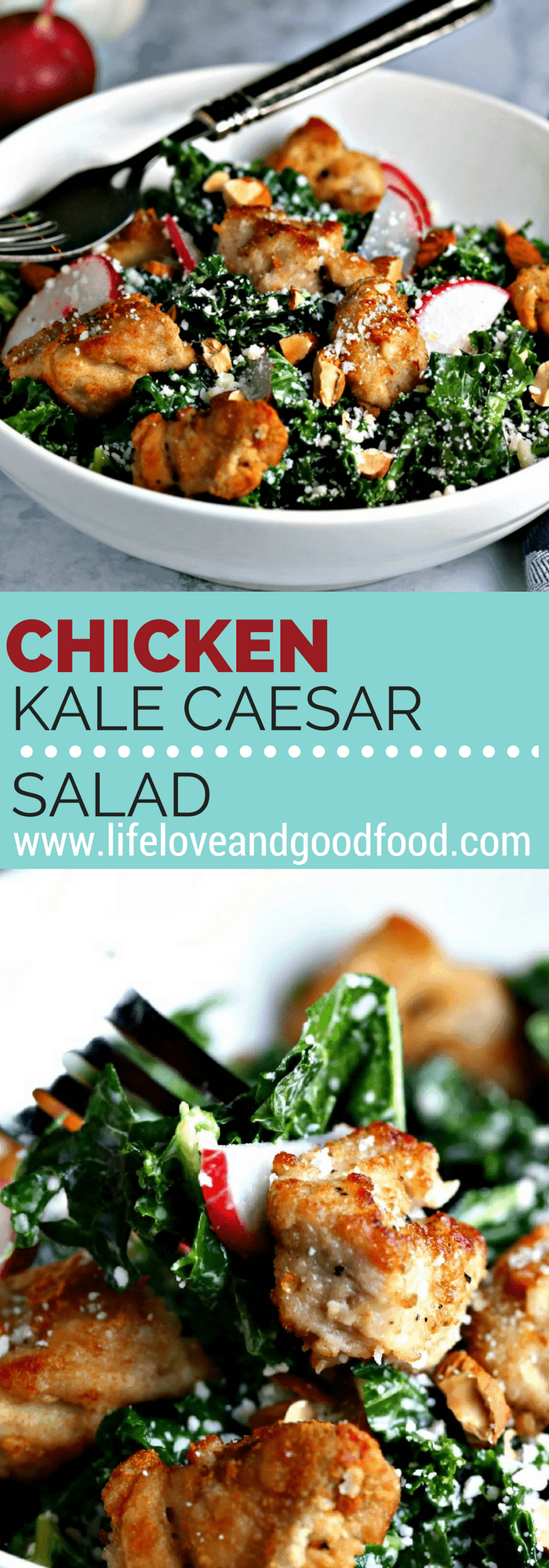 Chicken Kale Caesar Salad | Life, Love, and Good Food