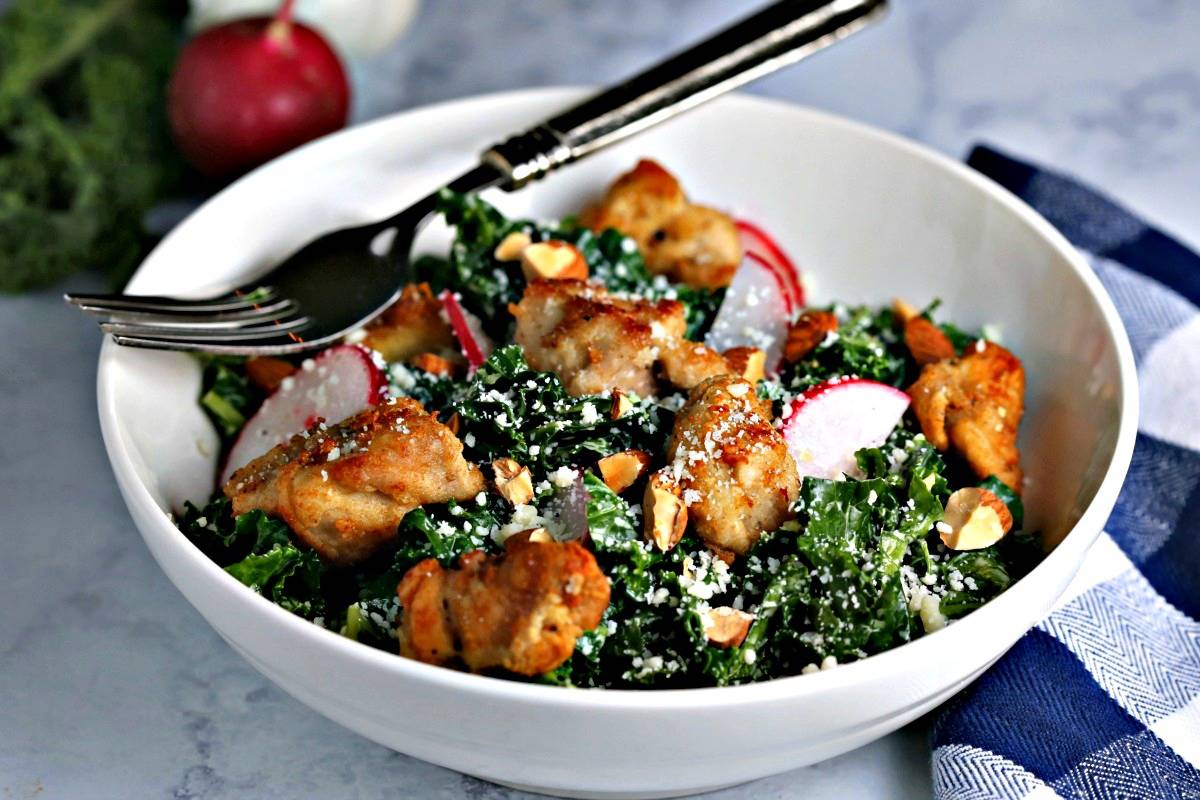 Chicken Kale Caesar Salad | Life, Love, and Good Food