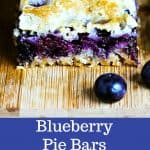 Blueberry Pie Bars — easy crumb bars made with fresh berries