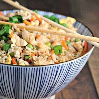 A bowl of Chicken Fried Rice