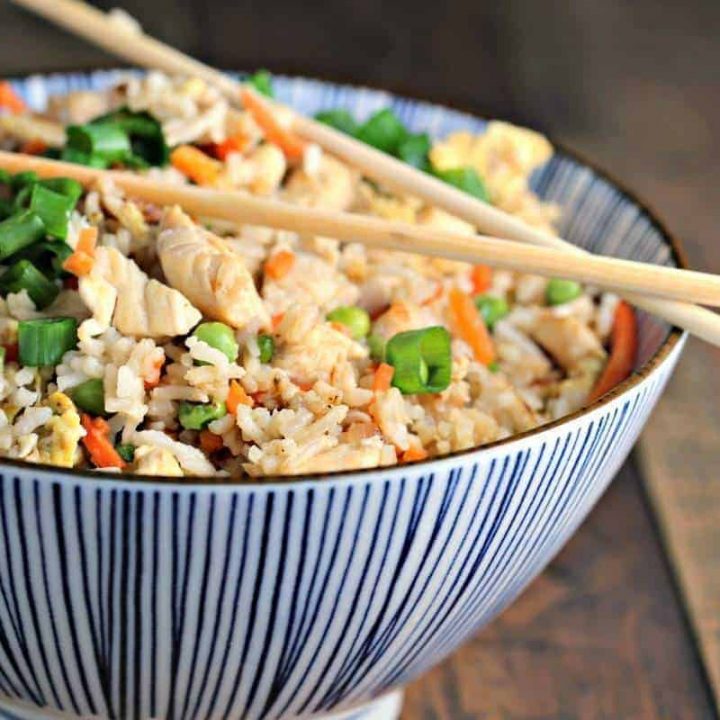 A bowl of Chicken Fried Rice