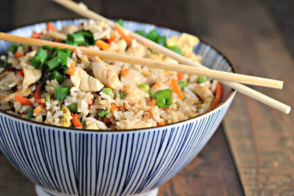 A bowl of Chicken Fried Rice
