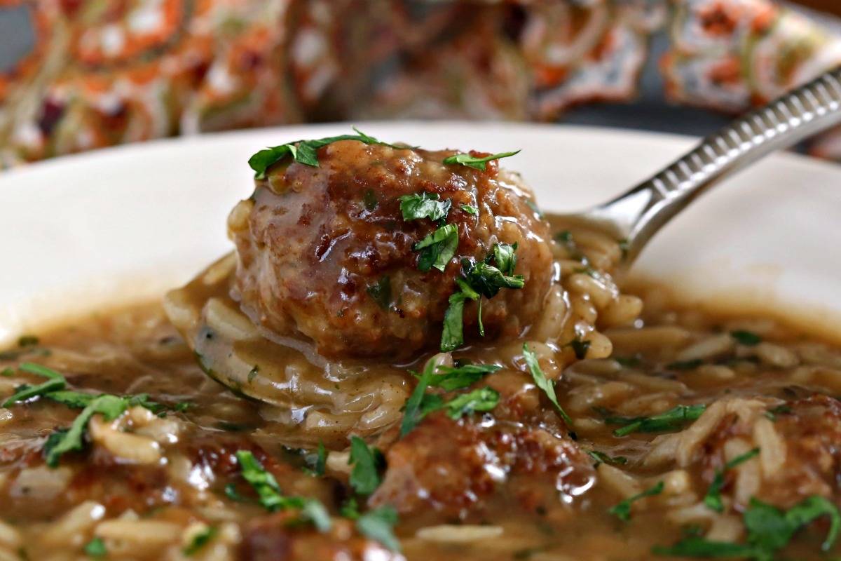 PORK MEATBALL & WILD RICE SOUP | Life, Love, and good food