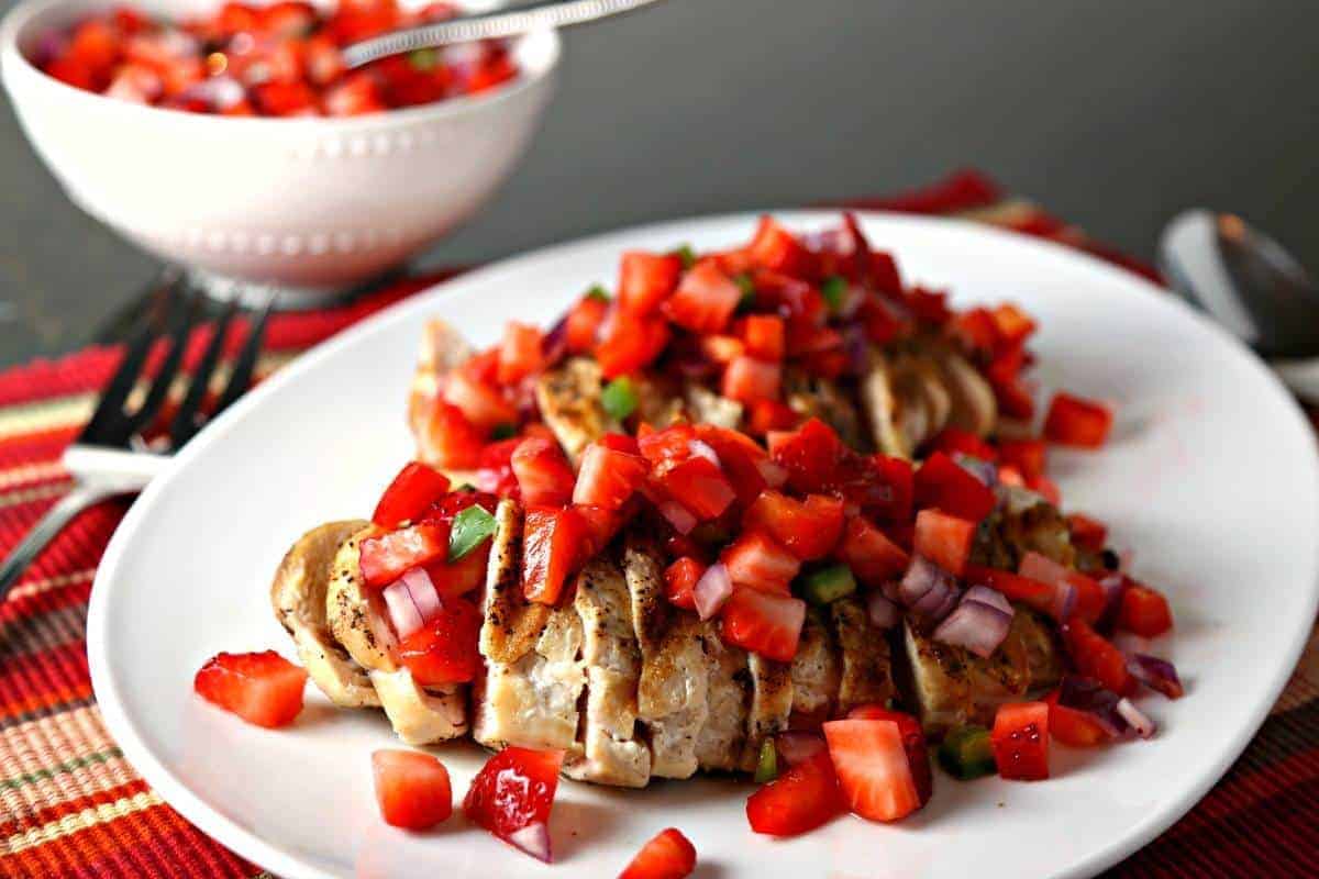 Grilled Chicken  Strawberry Salsa  Life, Love, and Good Food