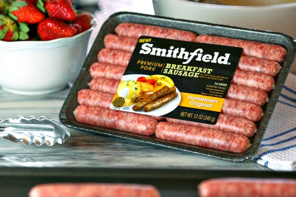 A package of Smithfield Breakfast Sausage