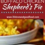 A plate of Buffalo Chicken Shepherd's pie