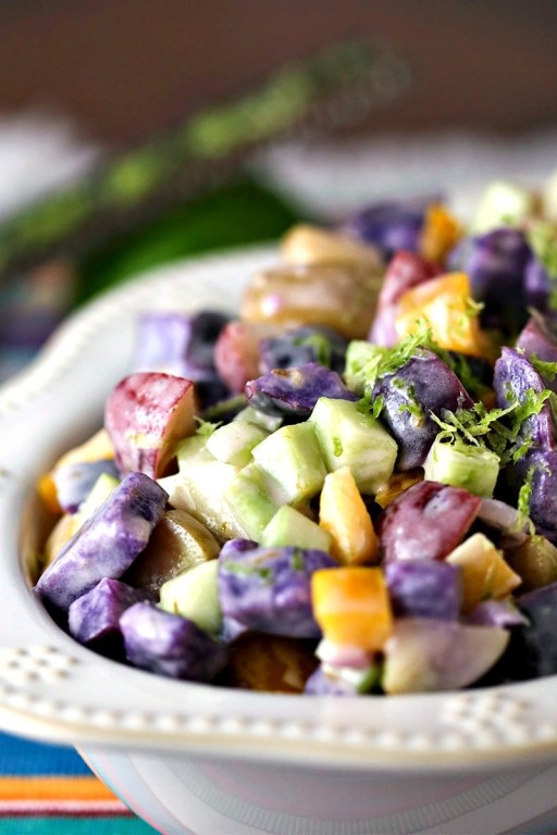 Rainbow Lime Potato Salad - Life, Love, and Good Food